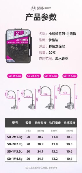 Ecooda Shadow Seeking Jighead SD