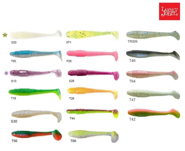 Lucky John Tioga Fat 3.9'' (9.91 cm) 5P Silikon Yem T56