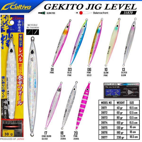 Cultiva  JİG 31871 Gekito Jig Level 30g 9.5 cm