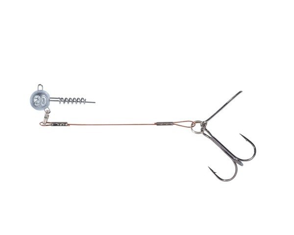 Balzer 16100 Silikon Yemler İçin Çelik Telli Spiral Kafa Rig 6.5cm