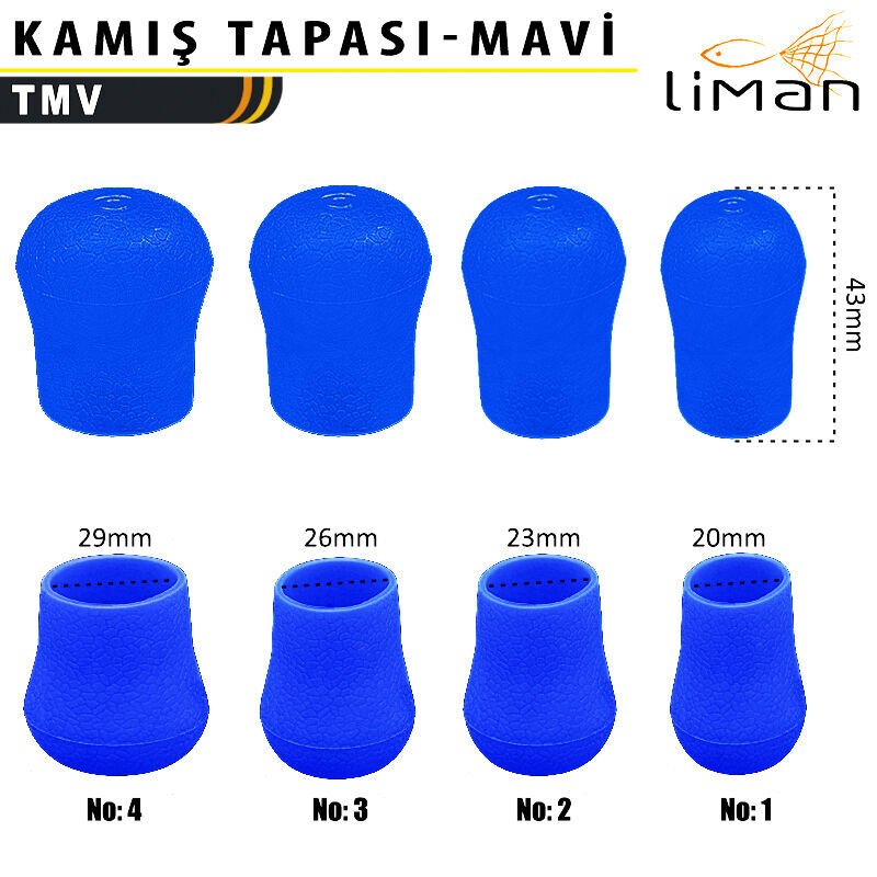 Liman Kamış Tapası Mavi - 10 Adetli 4