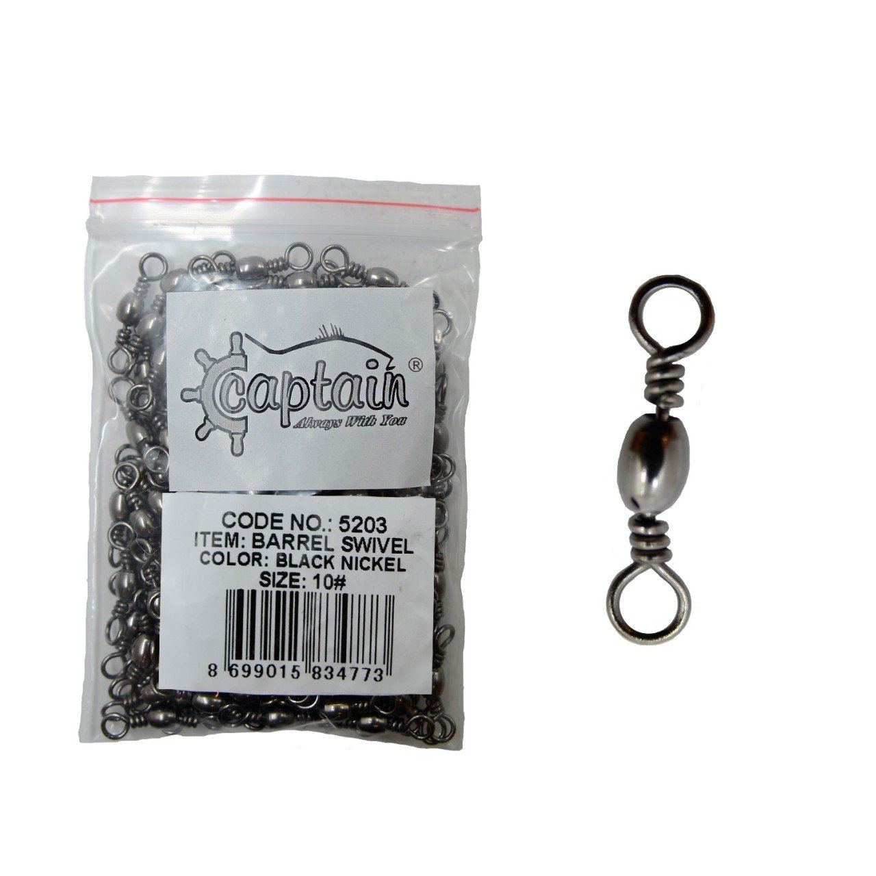 Captain 5203 Fırdöndü 144'lü Paket Black Nikel 10