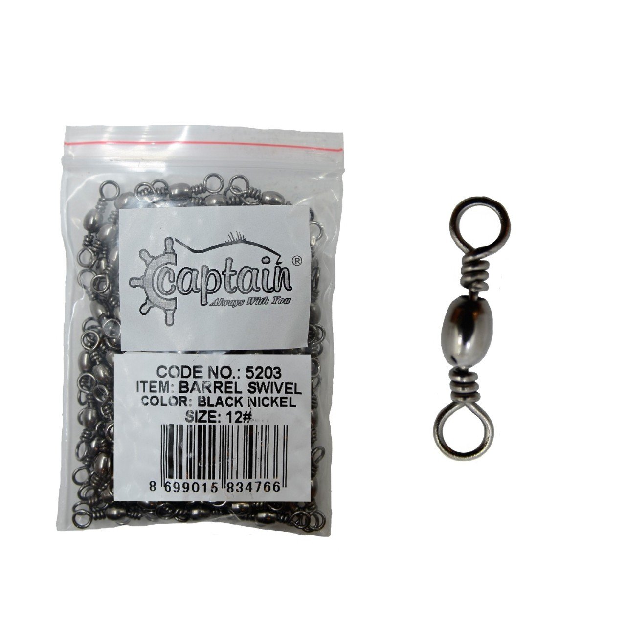 Captain 5203 Fırdöndü 144'lü Paket Black Nikel 12
