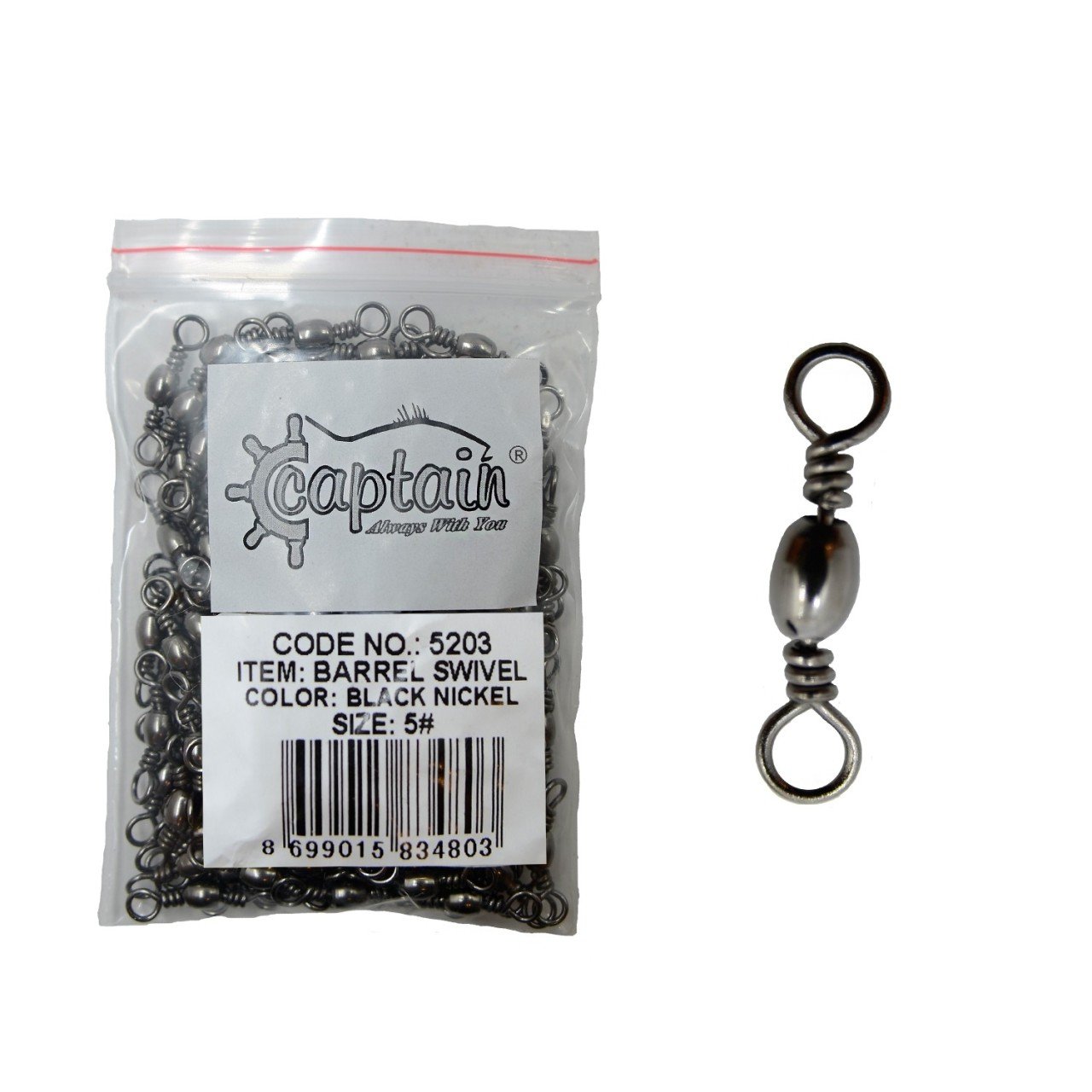 Captain 5203 Fırdöndü 144'lü Paket Black Nikel 5