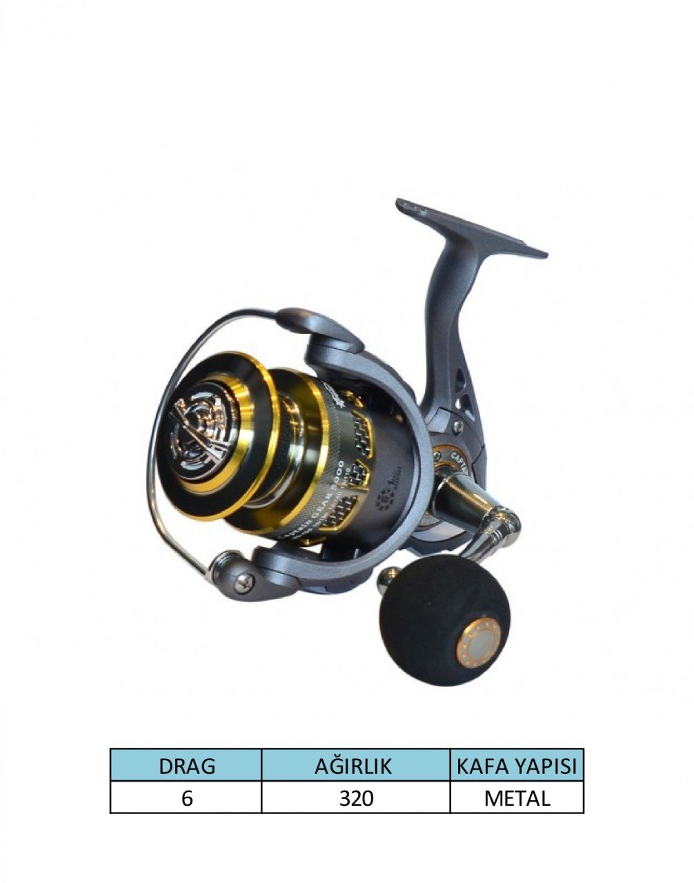 Captain Gear 5000 Tekne Makinesi 6+1 BB