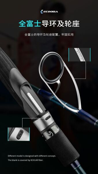 Ecooda Cyan Blue 168cm 150-250g Speed Jigging