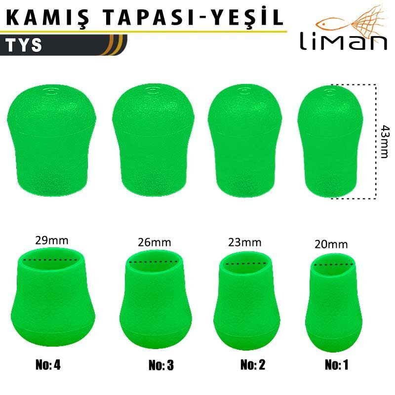Liman Kamış Tapası Yeşil - 10 Adetli 1