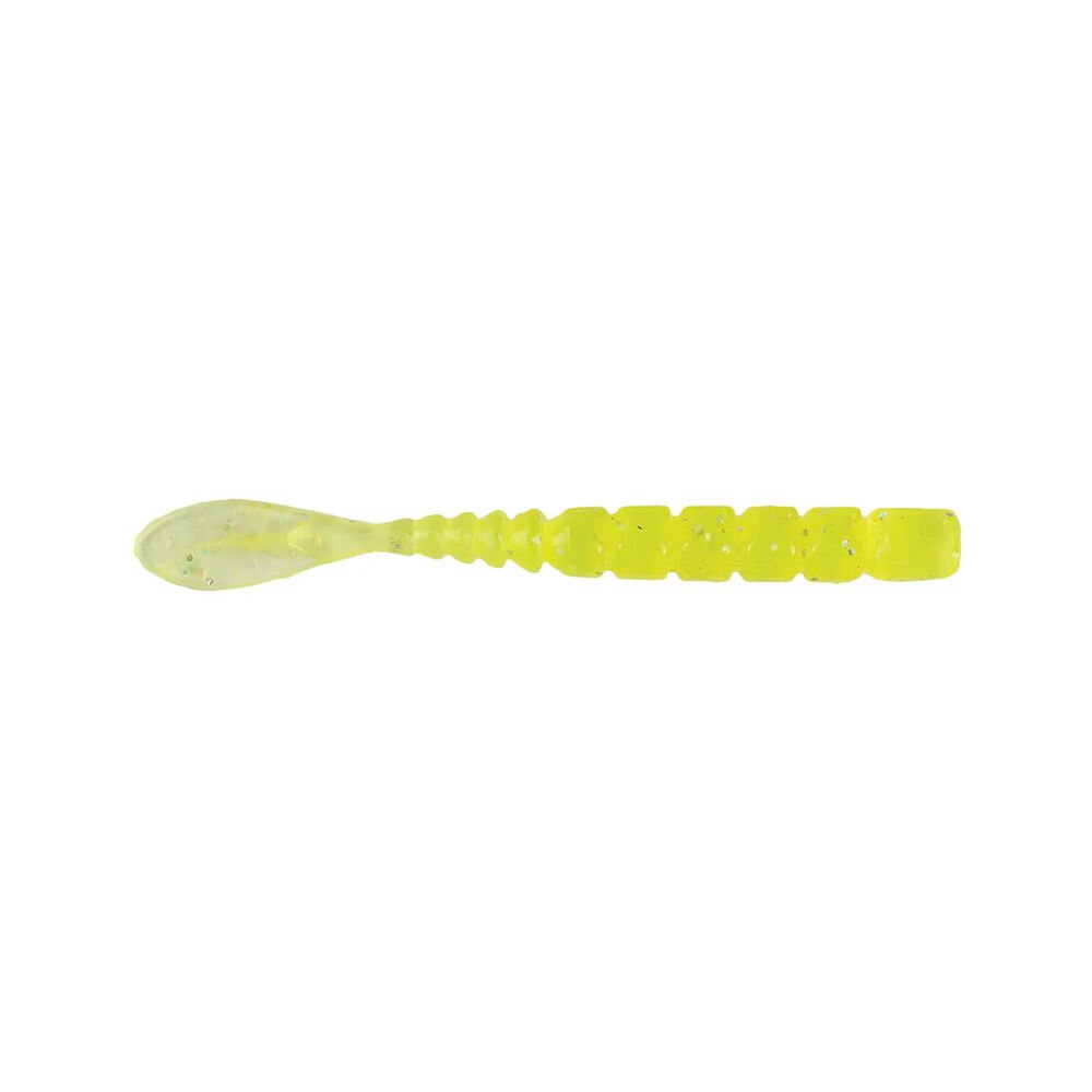 Mustad Aji Fish Tail Silikon Kurt 005 - CLEAR CHARTREUSE - 5CM - 12Lİ