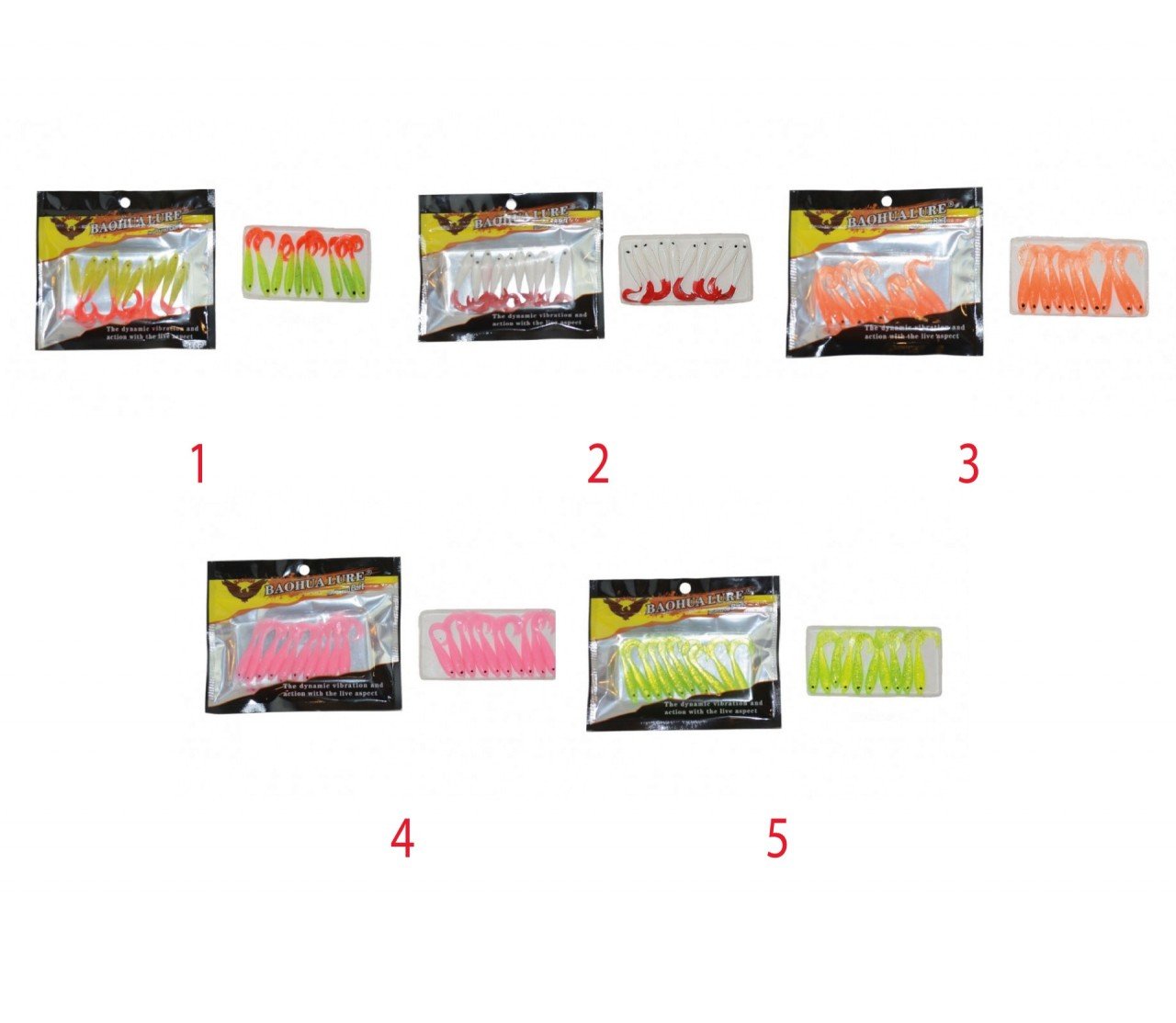 Captain 3558 Hyper Soft 4.5cm Levrek Silikonu 10'lu Paket Suni Yem 1