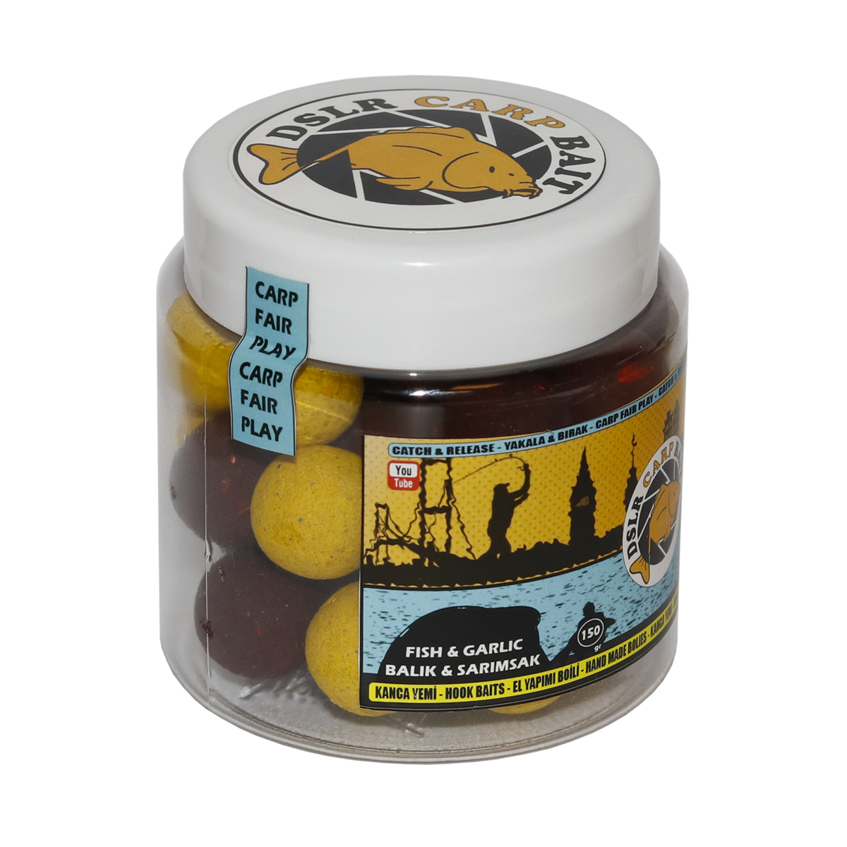 DSLRCARP BAIT Balık & Sarımsak Sazan Boili Yem 150 gr