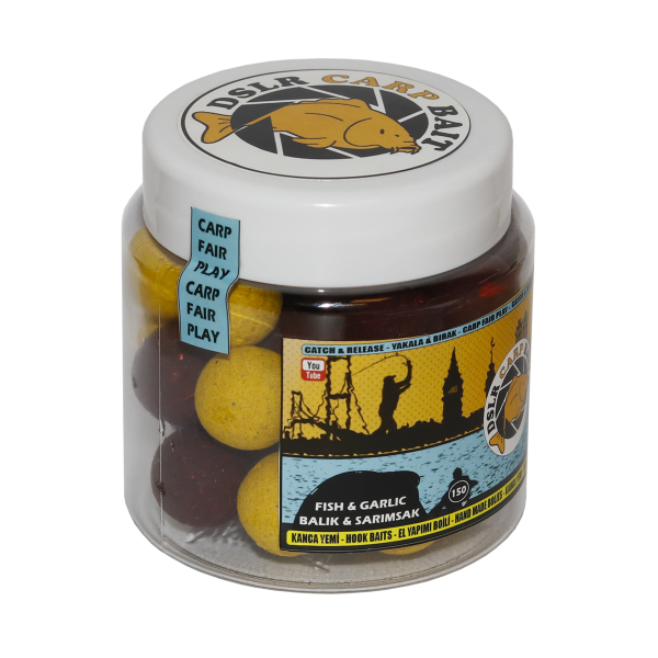 DSLRCARP BAIT Balık & Sarımsak Sazan Boili Yem 150 gr