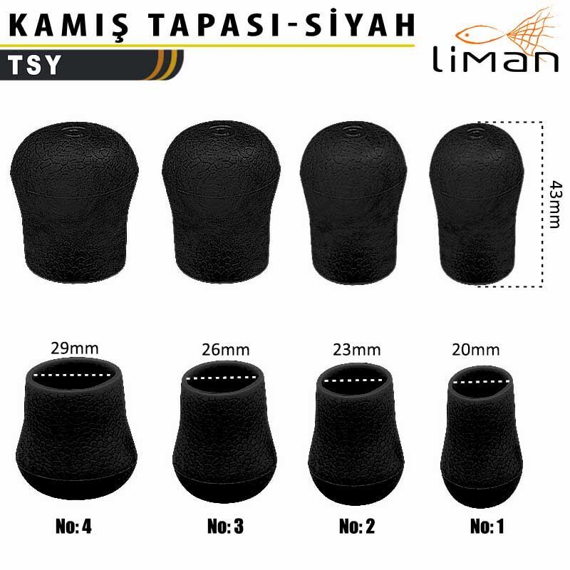 Liman Kamış Tapası Siyah - 10 Adetli 2