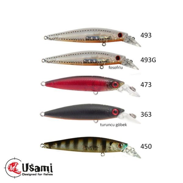 Usami Bay Shinner 50SP-MR 2.8 Gr Maket Balık 473