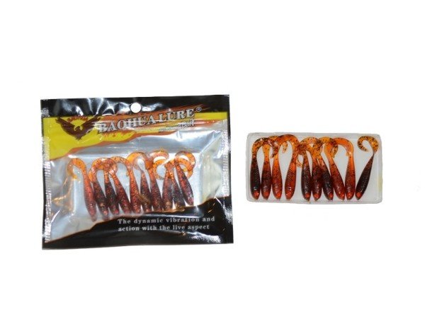 Captain 3558 Hyper Soft 4.5cm Levrek Silikonu 10'lu Paket Suni Yem 6