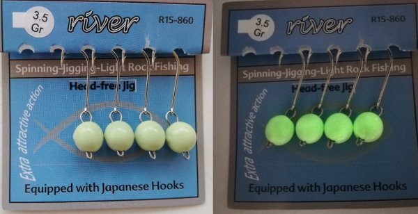 River Jig Kafa Hareketli İğneli Glow 1.8 GR