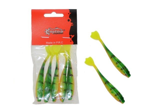 Captain 3566 Pencil Duck 9cm Levrek Silikonu 5'li Paket Suni Yem 2