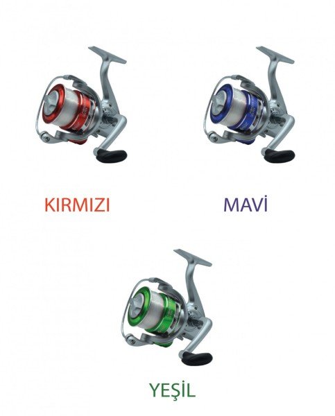 Captain Fishmax 4000 Spin Makine 3+1 BB Misinalı Kırmızı