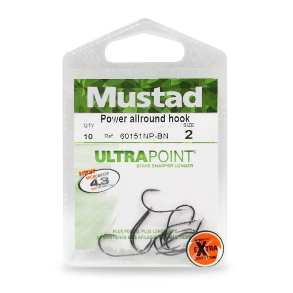 Mustad Olta İğnesi 60151 NPBN 10 lu METALİK SİYAH - NO:4