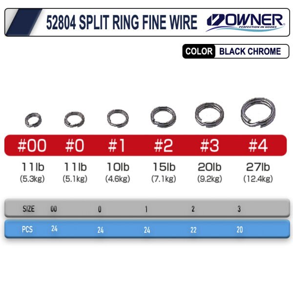 Owner 52804 Split Ring Fine Wire Halka 1
