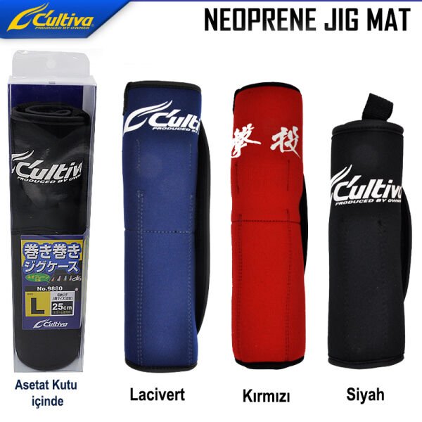 Owner 9880 Neoprene Jig Mat L - Kırmızı