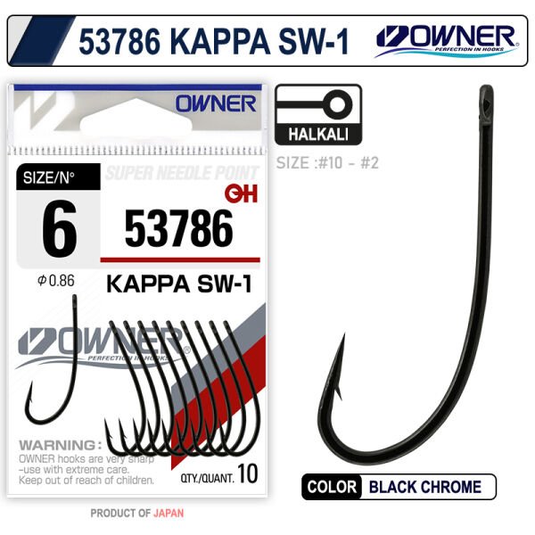 Owner 53786 Kappa Sw-1 Black Chrome İğne 2