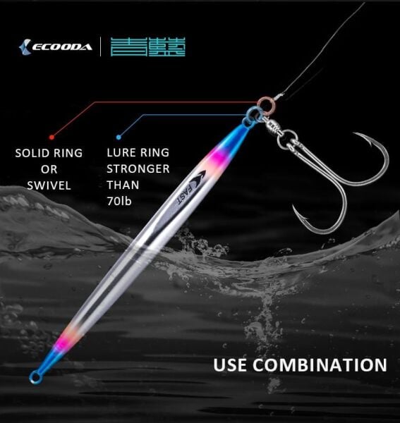 Ecooda Cyan Blue Chain Hook Spanish Mackerel