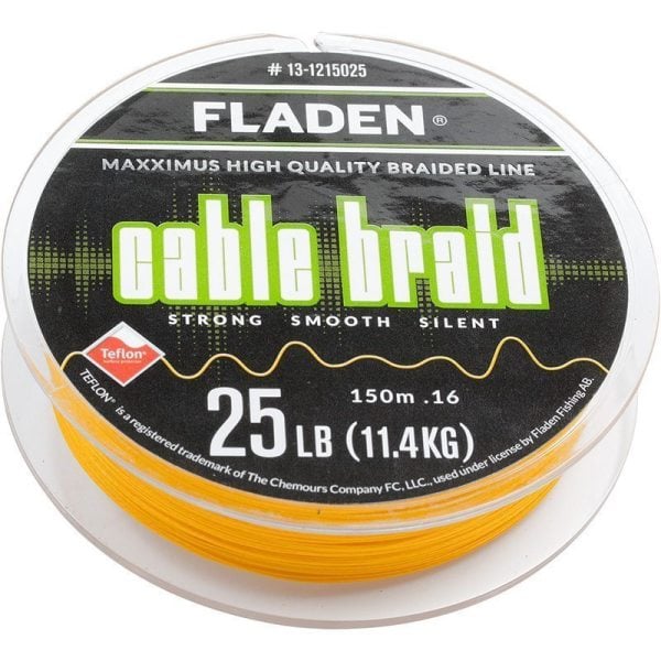 Fladen Maxximus Cable Braid 150M Sarı İp Misina 0.16 MM