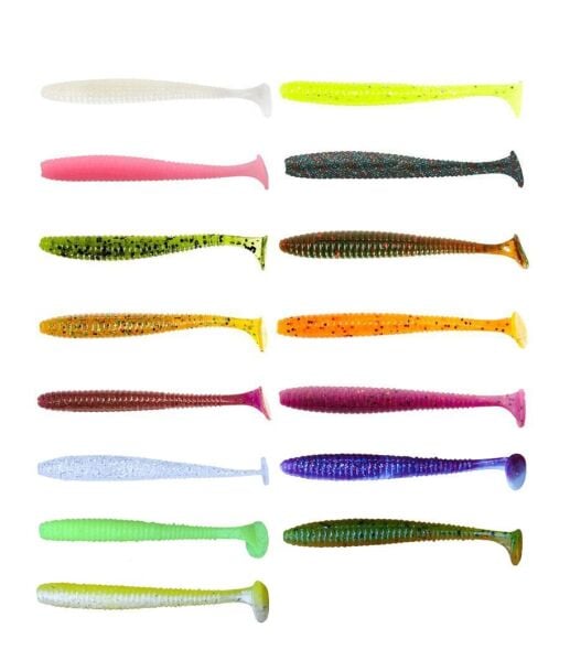 Lucky John S-Shad Tail 2.8'' (7.11 cm) 7P Silikon Yem T57
