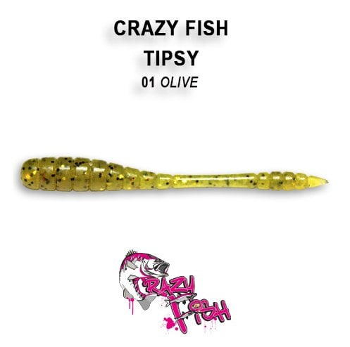 CRAZY FISH TIPSY / 50 MM / COLOR: 1-6 OLIVE