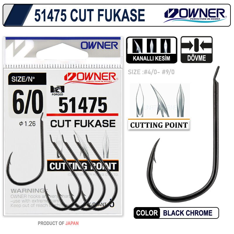 Owner 51475 OC Fukase Black Chrome İğne 7-0