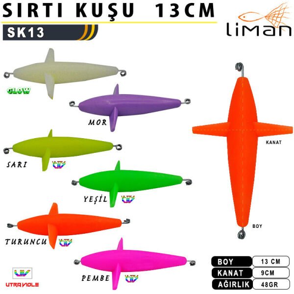 Liman Sırtı Kuşu 13 cm Yeşil