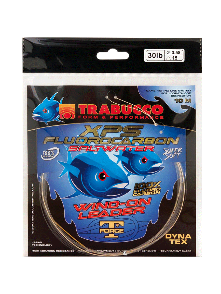 Trabucco T-Force Wind-On FC Leader 10mt Lider Misina 80LB