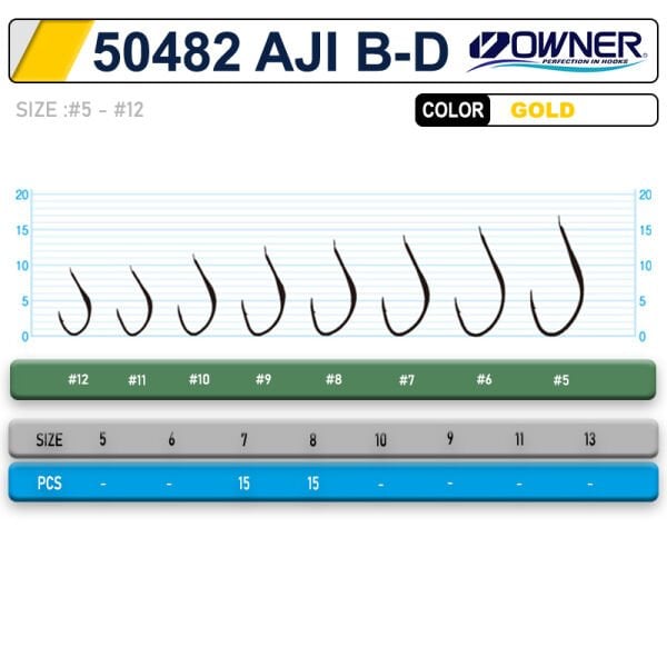 OWNER 50482 AJI B- D GOLD 8