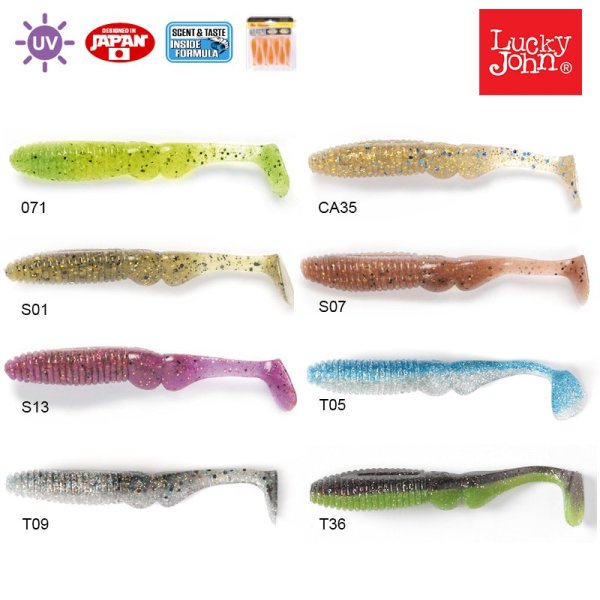Lucky John Mr. Greedy 3'' (7.62 cm) 7P Silikon Yem 071