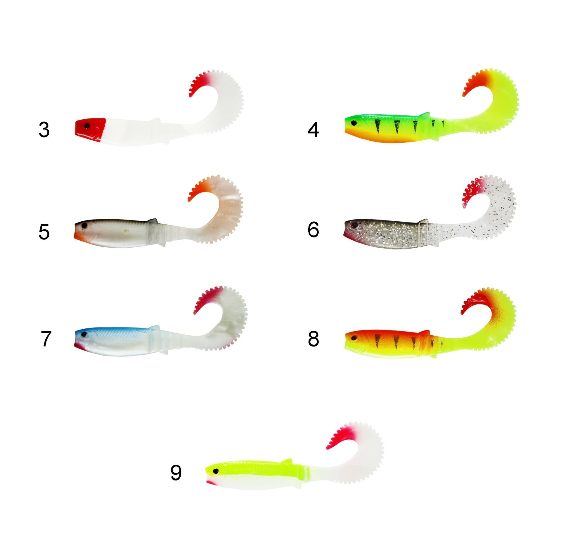 Captain 3571 Taifun Soft 10cm Levrek Silikonu 5'li Paket Suni Yem 8