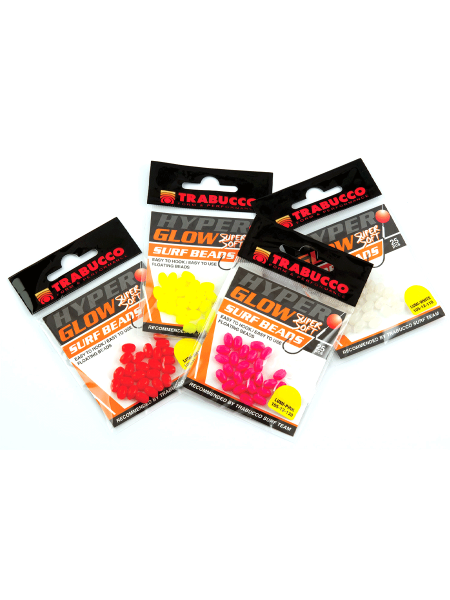 Trabucco Hyper Glow Surf Beads #L Boncuk White