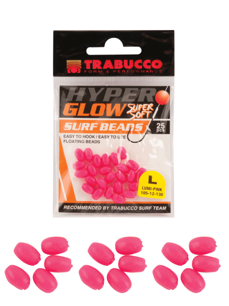 Trabucco Hyper Glow Surf Beads #L Boncuk Yellow