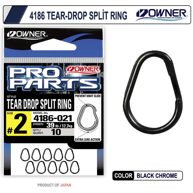 Owner 4186-011 Tear-Drop Split Ring 2