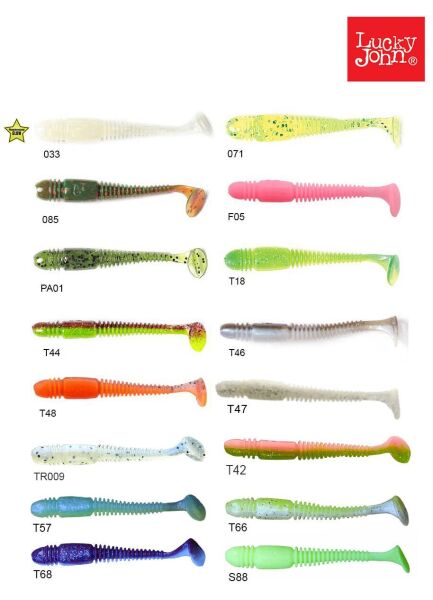 Lucky John Tioga 3.4'' (8.64 cm) 6P Silikon Yem T66