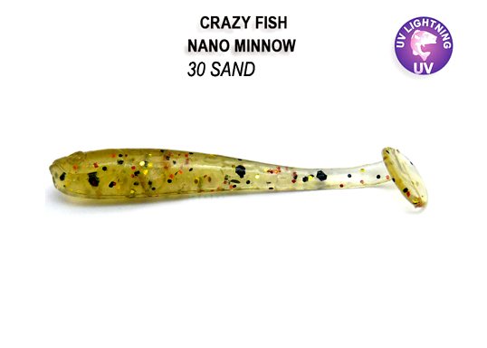 CRAZY FISH NANO MINNOW 1,6 / 40 MM / COLOR: 30 SAND