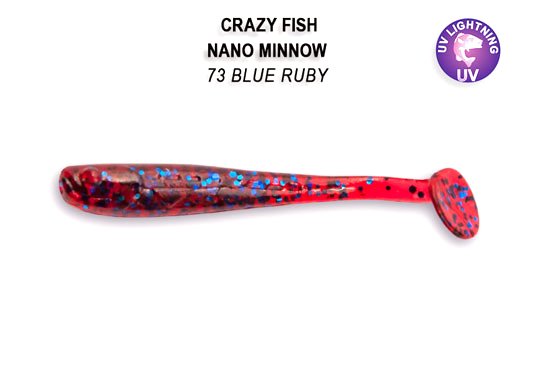 CRAZY FISH NANO MINNOW 1,6 / 40 MM / COLOR: 73 BLUE RUBY