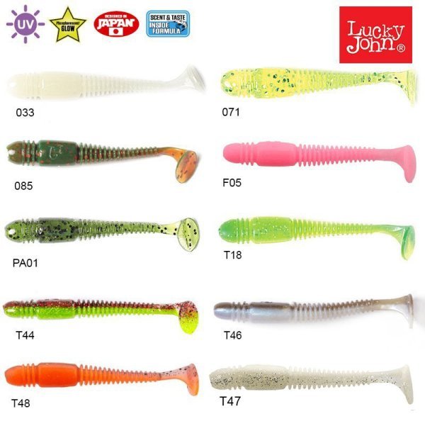 Lucky John Tioga 3.4'' (8.64 cm) 6P Silikon Yem 071