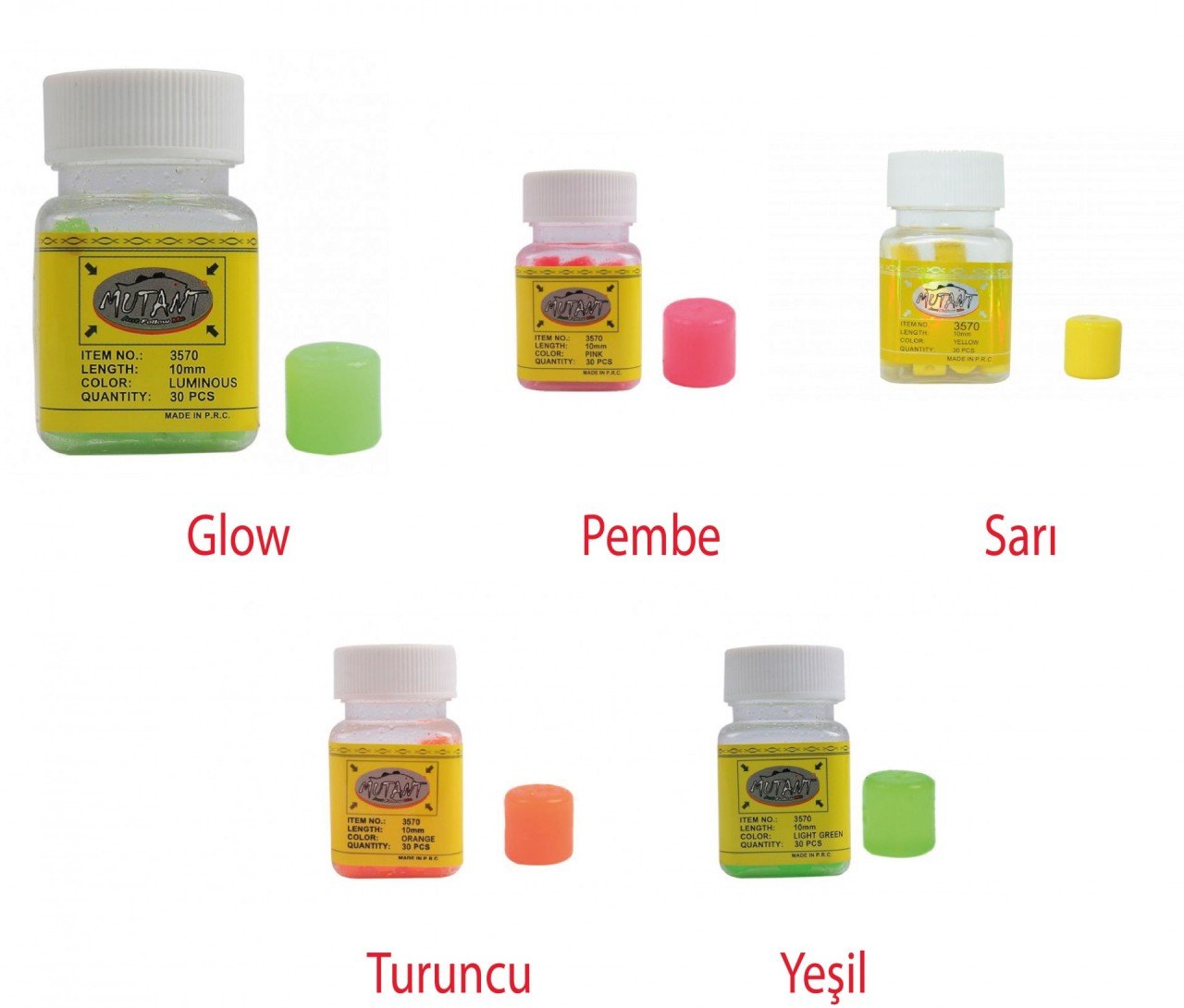 Mutant 3570 Walker Aromalı Silindir Boili 30'lu Kutu Sazan Yemi Sarı