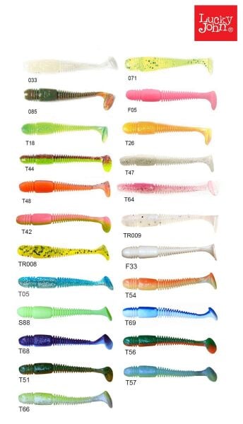 Lucky John Tioga 2.9'' (7.36 cm) 7P Silikon Yem T68