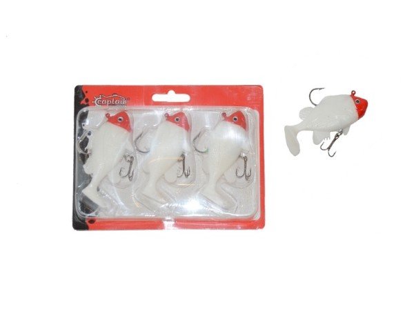 Captain 3563 Orient Soft 9cm Levrek Silikonu 3'lü Set Suni Balık 1