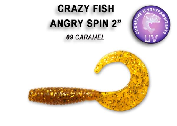 CRAZY FISH ANGRY SPIN 45 MM COLOR: 9-6 CARAMEL