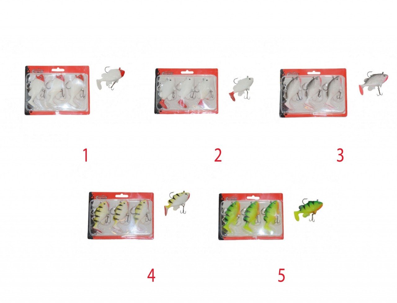 Captain 3563 Orient Soft 9cm Levrek Silikonu 3'lü Set Suni Balık 3