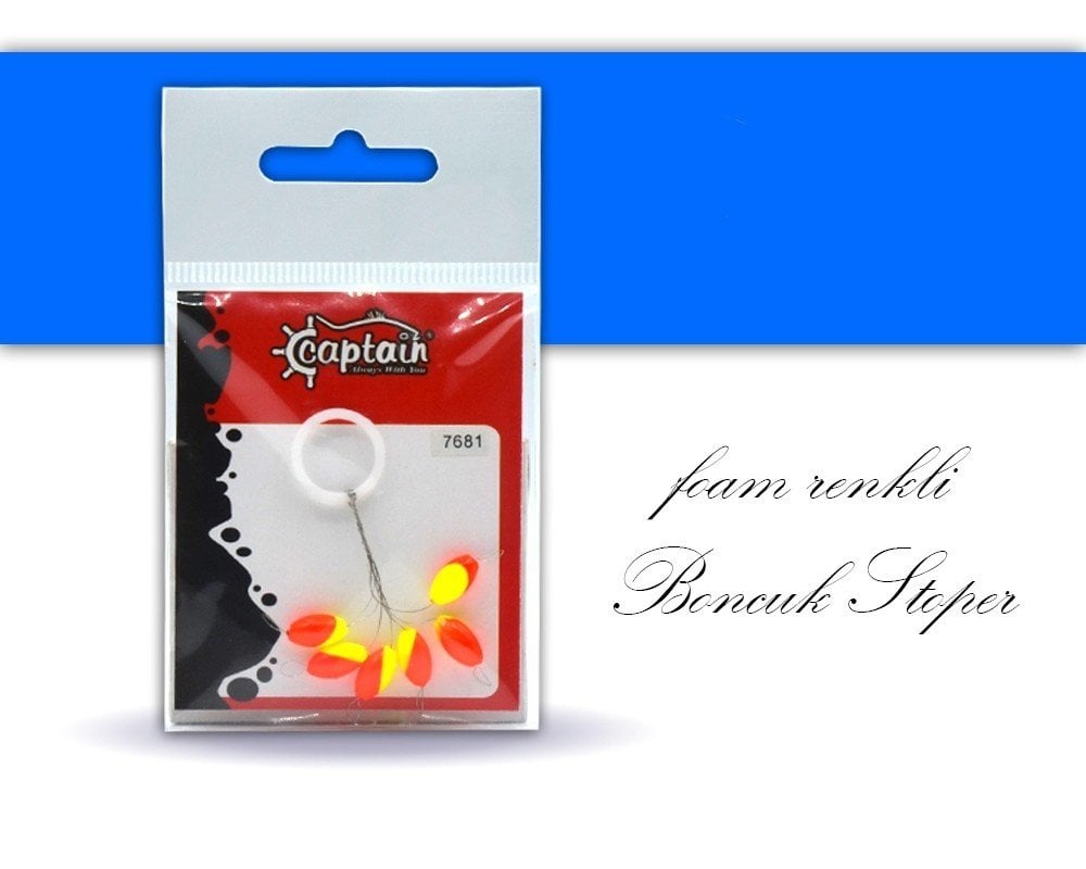 Captain 7681 Renkli Boncuk Oval Köpük Boncuk 6'lı Paket 5.6x11 mm