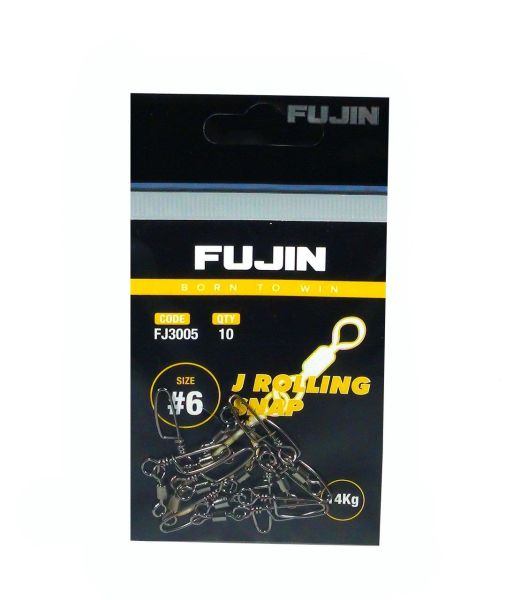 Fujin J Rolling Snap Bilyalı Kilitli Klips Black Nickel 