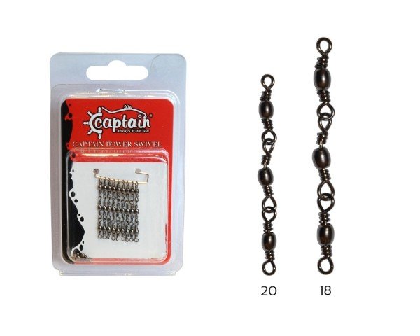 Captain 5105 3 Zincir Fırdöndü 5'li Paket Black Nikel 20